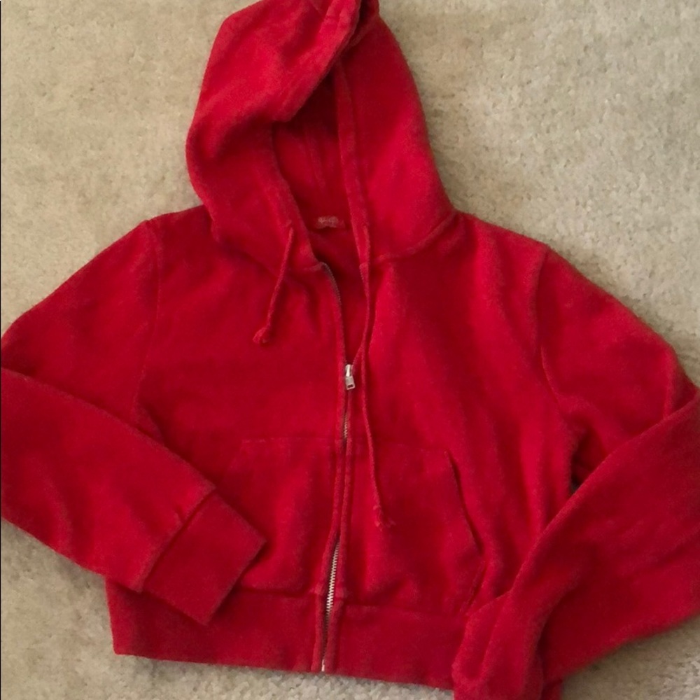 John Galt cropped hoodie